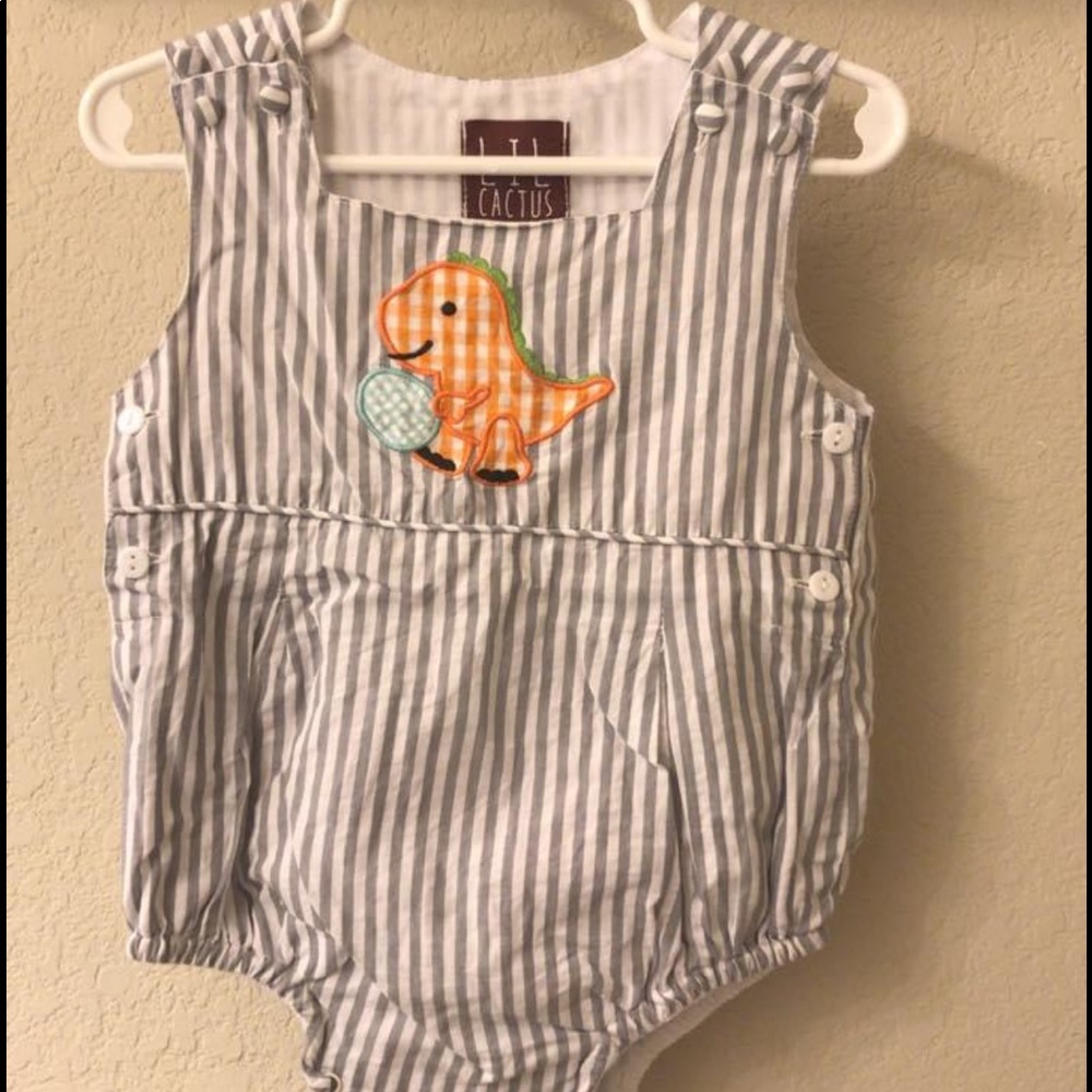 Lil cactus appliquéd jumper 12-18mo